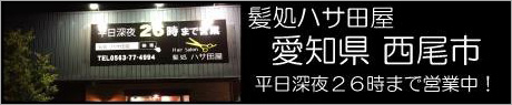 愛知県西尾市　髪処ハサ田屋